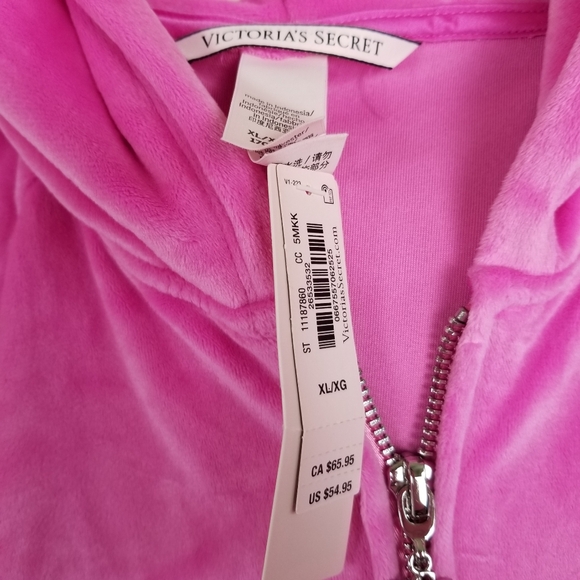 Victoria's Secret Soft Velour Jacket XL NWT - Picture 2 of 4